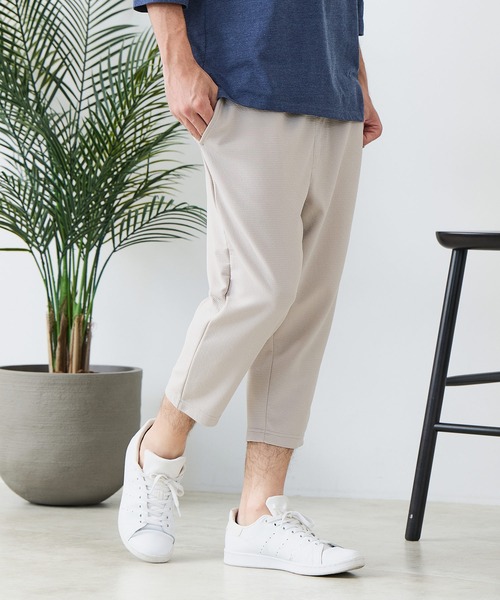 Blue Standard (ブルースタンダード)の「【BLUE STANDARD/ブルースタンダード】ドライリップル クロップドパンツ 7分丈 吸水速乾 ストレッチ イージーケア さらさら快適(スウェットパンツ・メンズ・グレー/ブラック/ネイビー・MEDIUM/LARGE/X-LARGE)」の19枚目の写真