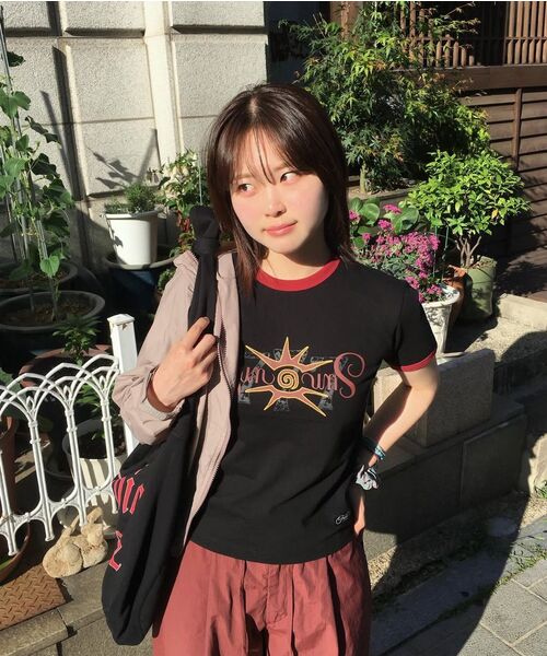 FREEMARIO（フリーマリオ）の「ジャックポットリンガーTシャツ[ブラック]（Tシャツ/カットソー・レディース・ブラック・SMALL/MEDIUM）」の6枚目の写真