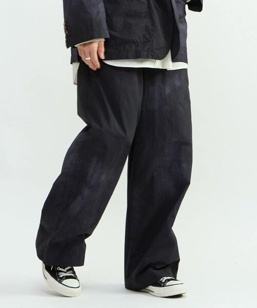 CONVERSE TOKYO(コンバーストウキョウ)の「TIE DYED NYLON WIDE PANTS(その他パンツ・レディース・ライトグレー/ブルー/ブラック・SMALL/MEDIUM)」の1枚目の写真