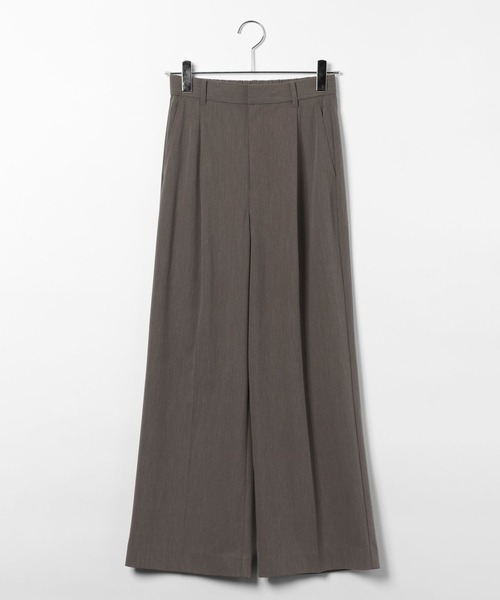 GLOBAL WORK(グローバルワーク)の「ウツクシDRYワイドストレートパンツ/636547(その他パンツ・レディース・チャコールグレー/グレイッシュベージュ/ブラック/ダークブルー/ダークブラウン・S-Long/XX-LARGE/L-Long/LARGE/X-SMALL/MEDIUM/SMALL/M-Long/X-LARGE/XL-Long)」の4枚目の写真
