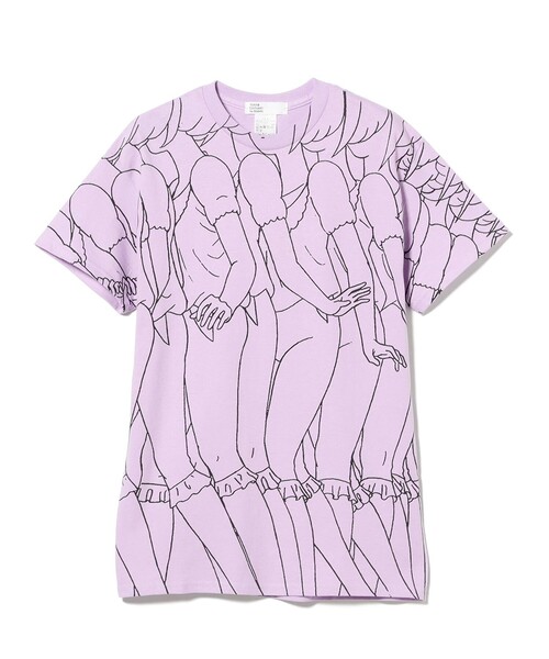 TOKYO CULTUART by BEAMS(トウキョウカルチャートバイビームス)の「水野健一郎 / 仮想世紀エレベーション T-Shirt(Tシャツ/カットソー・レディース・ラベンダー/グリーン系その他・MEDIUM/SMALL/X-LARGE/LARGE)」の2枚目の写真