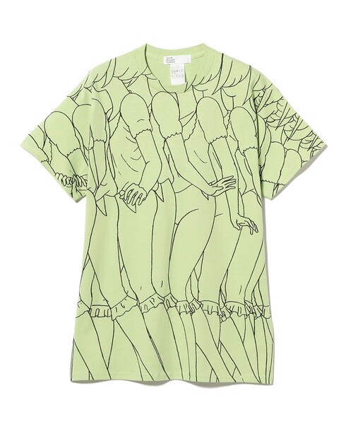 TOKYO CULTUART by BEAMS(トウキョウカルチャートバイビームス)の「水野健一郎 / 仮想世紀エレベーション T-Shirt(Tシャツ/カットソー・レディース・ラベンダー/グリーン系その他・MEDIUM/SMALL/X-LARGE/LARGE)」の9枚目の写真