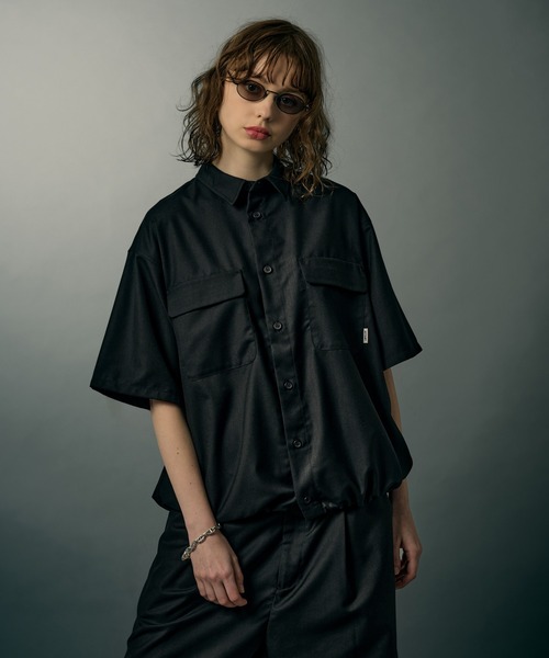 WETTEMPT(ウィテンプト)の「FUNCTIONAL DOUBLE POCKET SHIRT / ファンクショナルダブルポケットシャツ(シャツ/ブラウス・メンズ・ブラック/チャコールグレー・LARGE/MEDIUM/SMALL)」の6枚目の写真