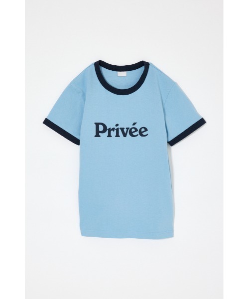 MOUSSY(マウジー)の「PRIVEE RINGER Tシャツ(Tシャツ/カットソー・レディース・ライトイエロー/ネイビー/ブルー・FREE)」の10枚目の写真