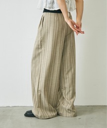 Lunea（ルネア）の「ストライプワイドパンツ（その他パンツ）」
