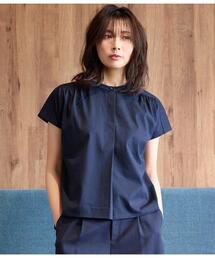 NEWYORKER（ニューヨーカー）の「【接触冷感・吸水速乾】プレーティング天竺  スタンドカラープルオーバー（Tシャツ/カットソー）」