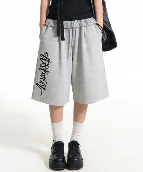 ARTISTWEAR（アーティストウェア）の「[ATW] オートグラフバミューダパンツ - 2COLOR（その他パンツ・レディース・グレー/ブラック・X-LARGE/LARGE/MEDIUM/4XL）」の4枚目の写真