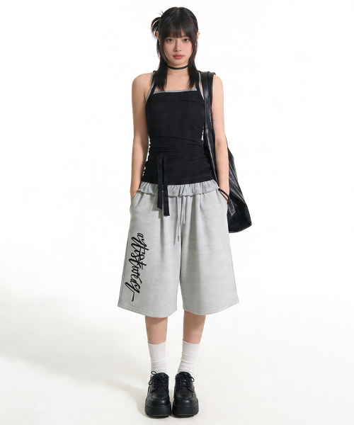 ARTISTWEAR（アーティストウェア）の「[ATW] オートグラフバミューダパンツ - 2COLOR（その他パンツ・レディース・グレー/ブラック・X-LARGE/LARGE/MEDIUM/4XL）」の11枚目の写真