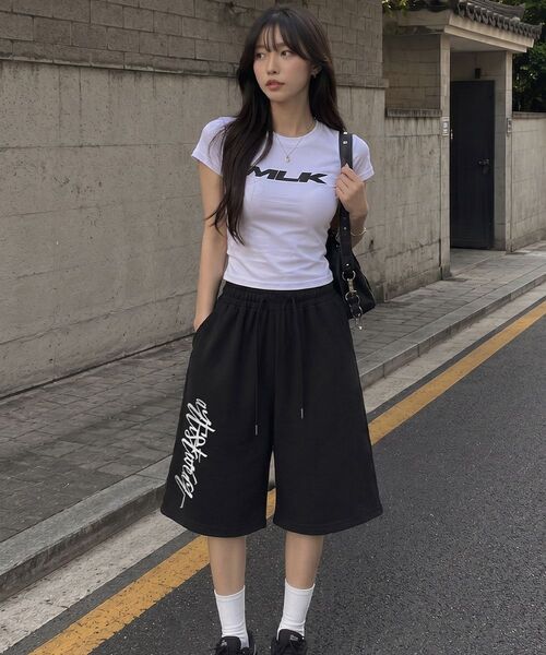 ARTISTWEAR（アーティストウェア）の「[ATW] オートグラフバミューダパンツ - 2COLOR（その他パンツ・レディース・グレー/ブラック・X-LARGE/LARGE/MEDIUM/4XL）」の12枚目の写真