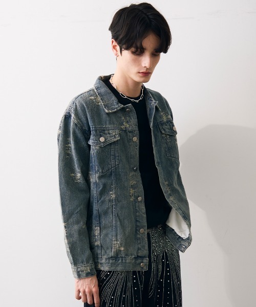 Shoowtime(ショウタイム)の「Vintage like cropped denim jacket / ビンテージライククロップドデニムジャケット(デニムジャケット・メンズ・ブルー・MEDIUM/X-LARGE/LARGE)」の9枚目の写真