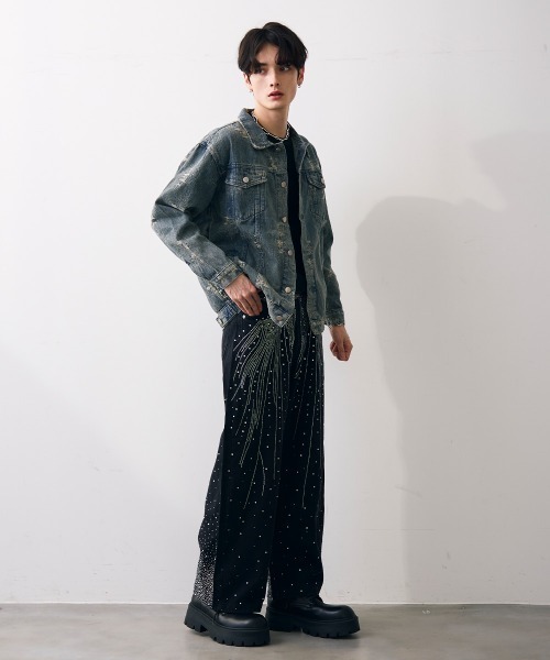 Shoowtime(ショウタイム)の「Vintage like cropped denim jacket / ビンテージライククロップドデニムジャケット(デニムジャケット・メンズ・ブルー・MEDIUM/X-LARGE/LARGE)」の5枚目の写真