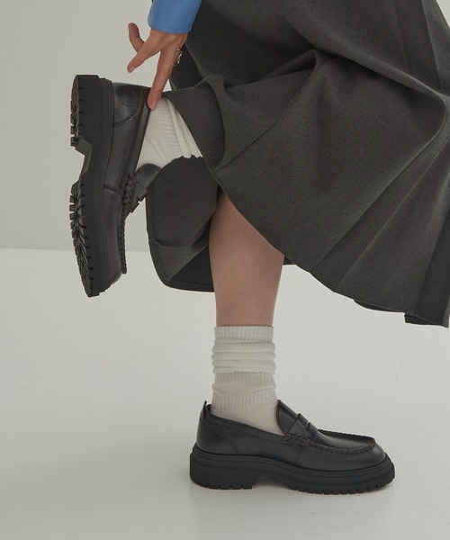 FRED PERRY(フレッドペリー)の「【FRED PERRY】FP LOAFER LEATHER B3439(ローファー・レディース・ブラック・25cm/26cm/27cm/28cm/23cm/24cm)」の2枚目の写真