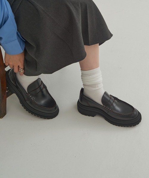FRED PERRY(フレッドペリー)の「【FRED PERRY】FP LOAFER LEATHER B3439(ローファー・レディース・ブラック・25cm/26cm/27cm/28cm/23cm/24cm)」の4枚目の写真