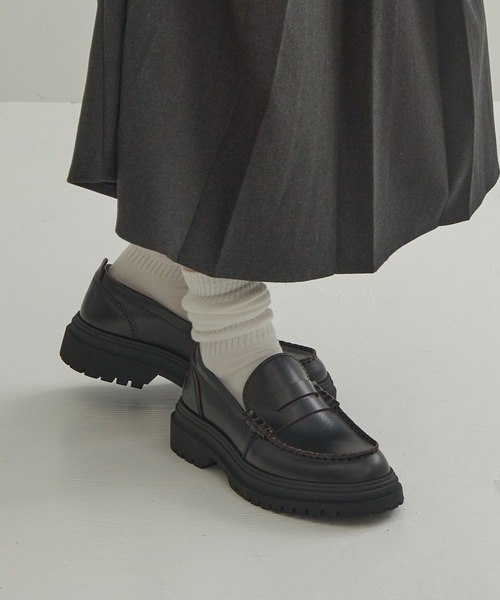 FRED PERRY(フレッドペリー)の「【FRED PERRY】FP LOAFER LEATHER B3439(ローファー・レディース・ブラック・25cm/26cm/27cm/28cm/23cm/24cm)」の3枚目の写真
