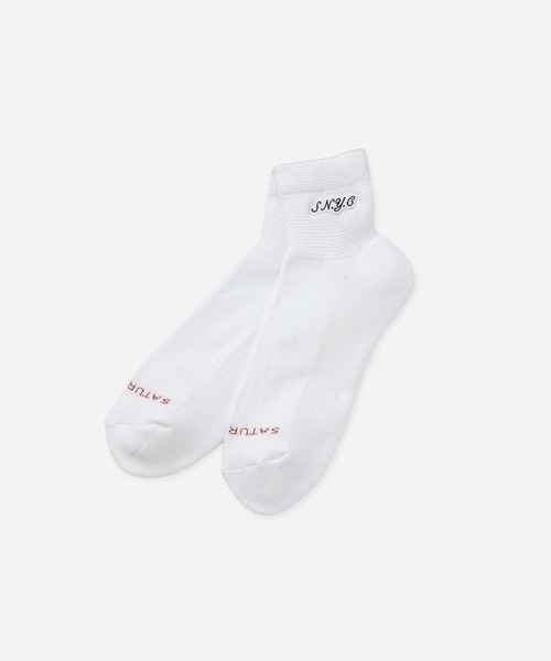 Saturdays NYC(サタデーズ ニューヨークシティ )の「S.NYC Quarter Socks(ソックス/靴下・メンズ・ホワイト/ブラック/ミント・FREE)」の2枚目の写真