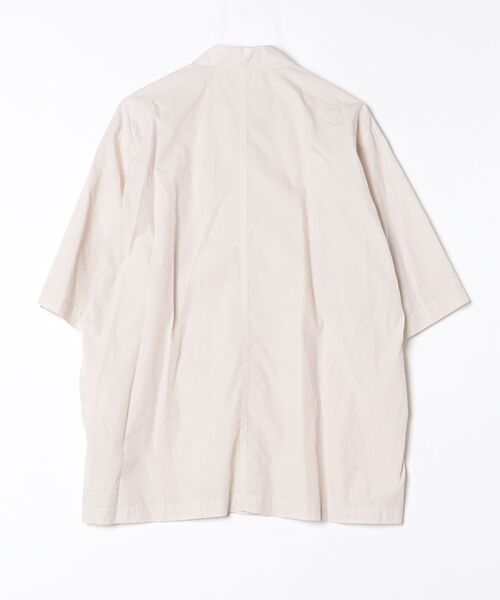 ATON（エイトン）の「【ATON】 SHRINK COTTON LAWN OVERSIZED HALF SLEEVE SHIRT（シャツ/ブラウス・メンズ・ベージュ・6）」の5枚目の写真