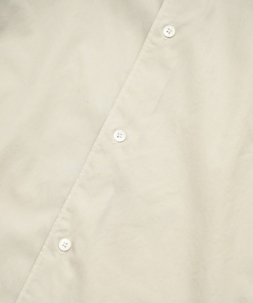 ATON（エイトン）の「【ATON】 SHRINK COTTON LAWN OVERSIZED HALF SLEEVE SHIRT（シャツ/ブラウス・メンズ・ベージュ・6）」の3枚目の写真