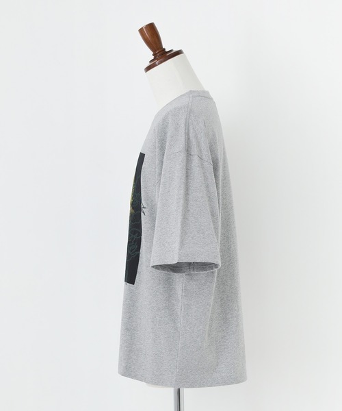 MDR(エムディアール)の「『フラワーフォト刺繍クルーTシャツ』(Tシャツ/カットソー・メンズ・オフホワイト/杢グレー/ブラック・L/M/XL)」の17枚目の写真