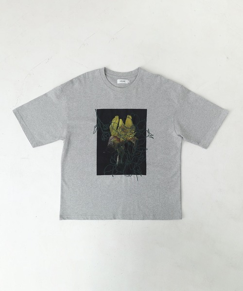 MDR(エムディアール)の「『フラワーフォト刺繍クルーTシャツ』(Tシャツ/カットソー・メンズ・オフホワイト/杢グレー/ブラック・L/M/XL)」の19枚目の写真