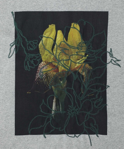 MDR(エムディアール)の「『フラワーフォト刺繍クルーTシャツ』(Tシャツ/カットソー・メンズ・オフホワイト/杢グレー/ブラック・L/M/XL)」の12枚目の写真