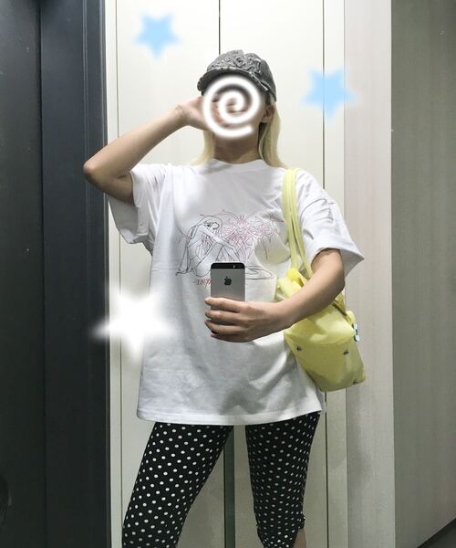 RANDOMOFF（ランダムオフ）の「[ROF x GYEOL] FADED HEART FIGURE T-SHIRT (2color)（Tシャツ/カットソー・レディース・ブラック/ホワイト・SMALL/MEDIUM/LARGE/X-LARGE）」の7枚目の写真