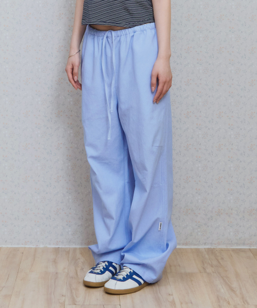 KIJIKO(キジコ)の「ke613. Move Pigment Wide Pants Sky Blue(その他パンツ・レディース・スカイブルー・SMALL/MEDIUM)」の1枚目の写真