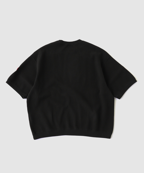 C.E(シーイー)の「C.E / シーイー cavempt DBL KNIT SHORT SLEEVE CREW(ニット/セーター・メンズ・ブラック/カーキ・MEDIUM/LARGE)」の3枚目の写真