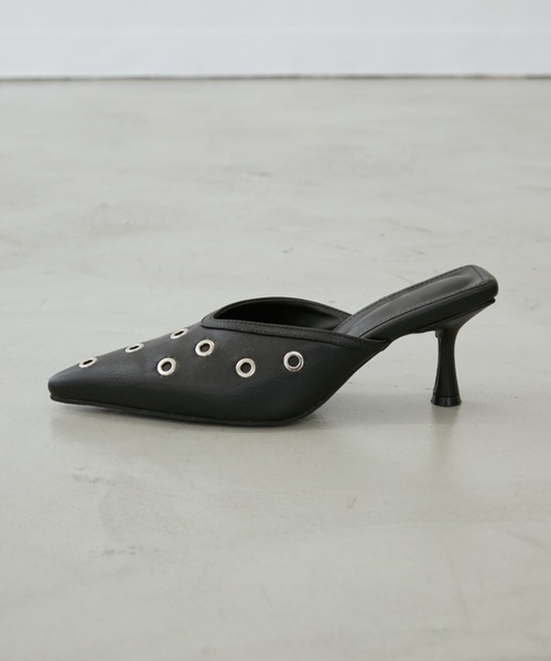 Rohwel（ローウェル）の「Eyelet Pointed Mule / アイレットポインテッドミュール（パンプス・レディース・ブラック・LARGE/MEDIUM/SMALL）」の7枚目の写真