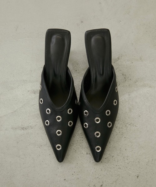 Rohwel（ローウェル）の「Eyelet Pointed Mule / アイレットポインテッドミュール（パンプス・レディース・ブラック・LARGE/MEDIUM/SMALL）」の6枚目の写真
