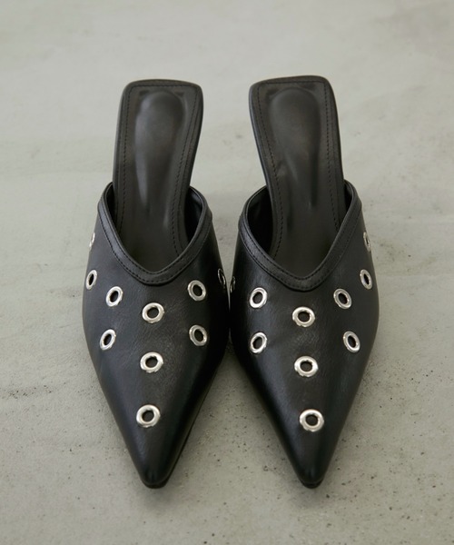 Rohwel（ローウェル）の「Eyelet Pointed Mule / アイレットポインテッドミュール（パンプス・レディース・ブラック・LARGE/MEDIUM/SMALL）」の17枚目の写真