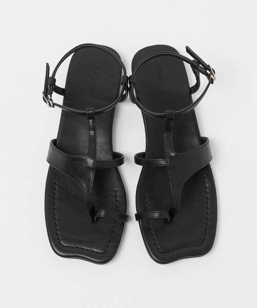 PAES(ペイズ)の「<PAES>SQUARE PANEL サンダル(サンダル・レディース・ブラック・23cm/23.5cm/24cm/24.5cm)」の3枚目の写真