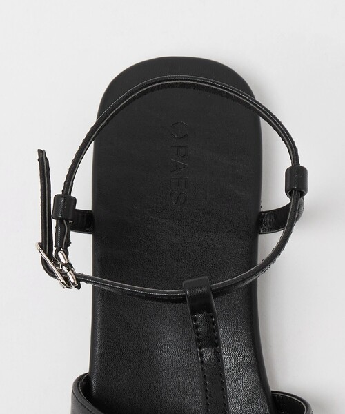 PAES(ペイズ)の「<PAES>SQUARE PANEL サンダル(サンダル・レディース・ブラック・23cm/23.5cm/24cm/24.5cm)」の7枚目の写真