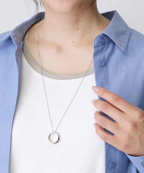 THE SHOP TK (ザ ショップ ティーケー )の「ダブルリング2wayネックレス(ネックレス・レディース・ゴールド/シルバー・00)」の6枚目の写真