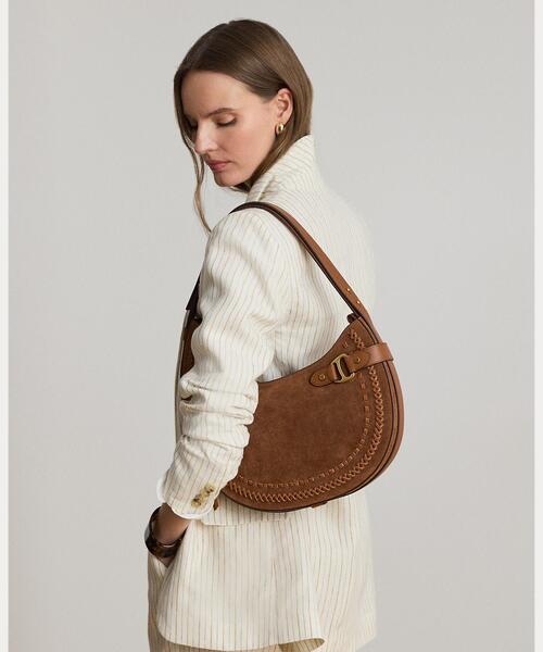 LAUREN RALPH LAUREN(ローレン ラルフ ローレン)の「ウィップステッチド ラージ Tasha ショルダー バッグ(ショルダーバッグ・レディース・ブラウン・ONE)」の6枚目の写真