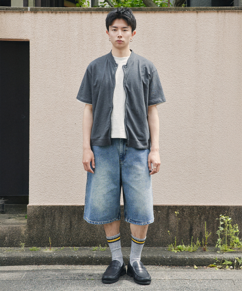 XERO（ゼロ）の「スラブフルジップハーフスウェットシャツ[チャコール]（Tシャツ/カットソー・レディース・その他・MEDIUM/LARGE）」の2枚目の写真