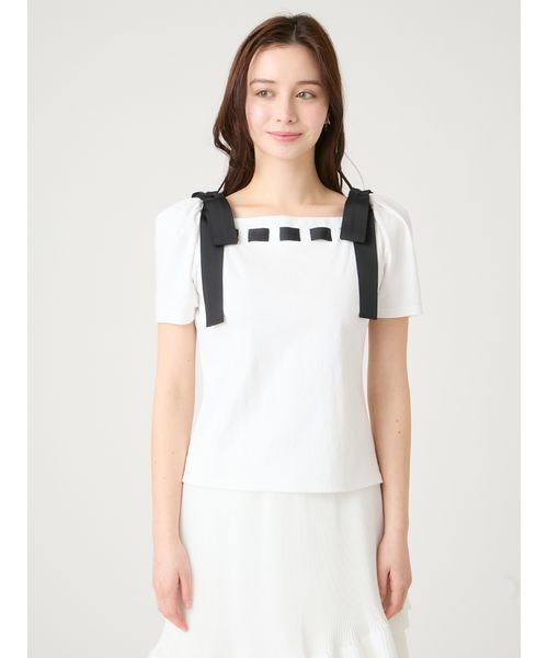 ショルダーリボンカットソー（Tシャツ/カットソー）｜CELFORD（セル
