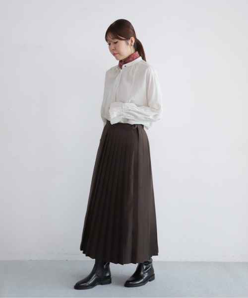 NOMBRE IMPAIR（ノンブルアンペール）の「【予約】ポリレーヨンクロス　レースカフブラウス（シャツ/ブラウス・レディース・ホワイト・FREE）」の3枚目の写真