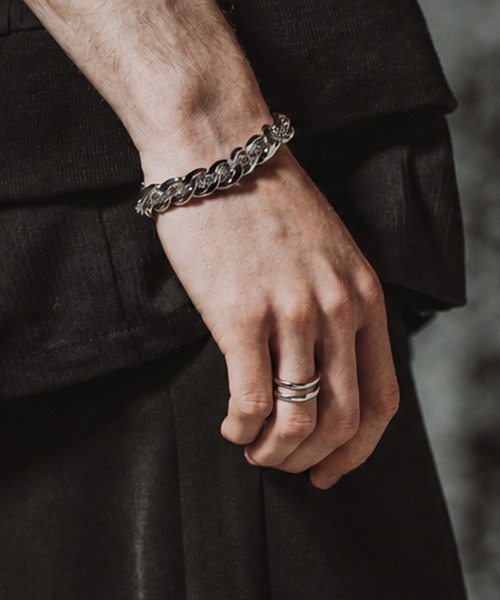 NO ID.（ノーアイディ）の「【NO ID.】Double Line Frame Ring / ダブル ライン フレーム リング（リング・メンズ・シルバー・ONE SIZE）」の7枚目の写真