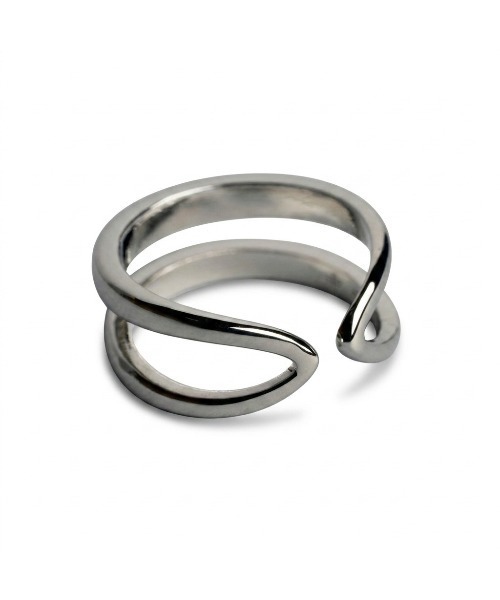 NO ID.（ノーアイディ）の「【NO ID.】Double Line Frame Ring / ダブル ライン フレーム リング（リング・メンズ・シルバー・ONE SIZE）」の4枚目の写真