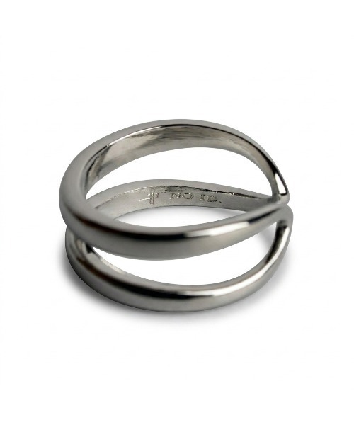 NO ID.（ノーアイディ）の「【NO ID.】Double Line Frame Ring / ダブル ライン フレーム リング（リング・メンズ・シルバー・ONE SIZE）」の5枚目の写真