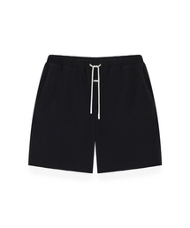 R-0074 / COZY BRUSH - RESORT SHORTS(BLACK)