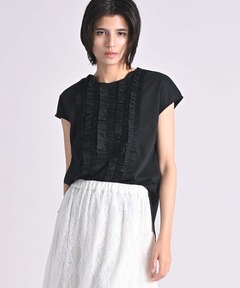 Taffeta Peplum T-shirt/タフタペプラムTシャツ【MAISON SPECIAL