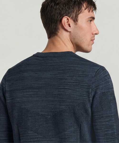 G-STAR(ジースター)の「3D Biker Knit Pullover/デザイン編みクルーネックニットセーター(ニット/セーター・メンズ・グリーン系その他/ブルー系その他・MEDIUM/X-LARGE/SMALL/LARGE/X-SMALL)」の7枚目の写真
