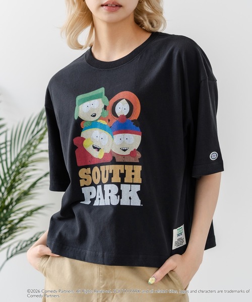 DISCUS(ディスカス)の「【DISCUS/ディスカス】【選べる丈感・サウスパーク】DISCUS×SOUTHPARK コラボTシャツ 綿100% クルーネック アニメ キャラクタープリント アメカジ ストリート(Tシャツ/カットソー・レディース・ホワイト系その他3/ブラック系その他2/ブラック系その他3/ホワイト系その他2・MEDIUM/LARGE)」の3枚目の写真