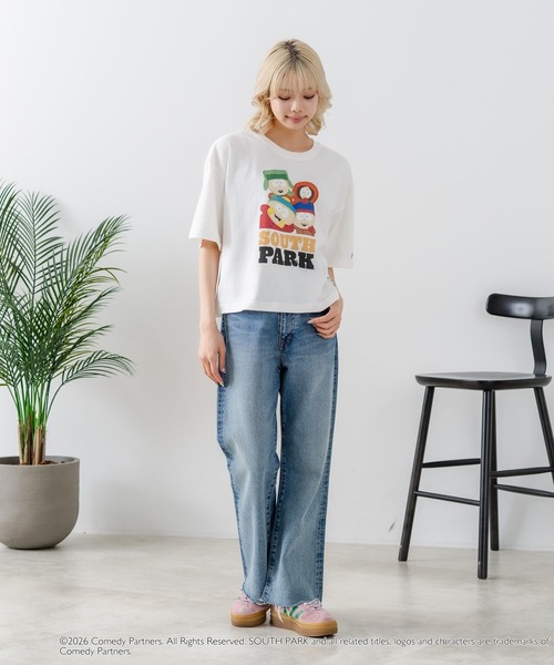 DISCUS(ディスカス)の「【DISCUS/ディスカス】【選べる丈感・サウスパーク】DISCUS×SOUTHPARK コラボTシャツ 綿100% クルーネック アニメ キャラクタープリント アメカジ ストリート(Tシャツ/カットソー・レディース・ホワイト系その他3/ブラック系その他2/ブラック系その他3/ホワイト系その他2・MEDIUM/LARGE)」の9枚目の写真