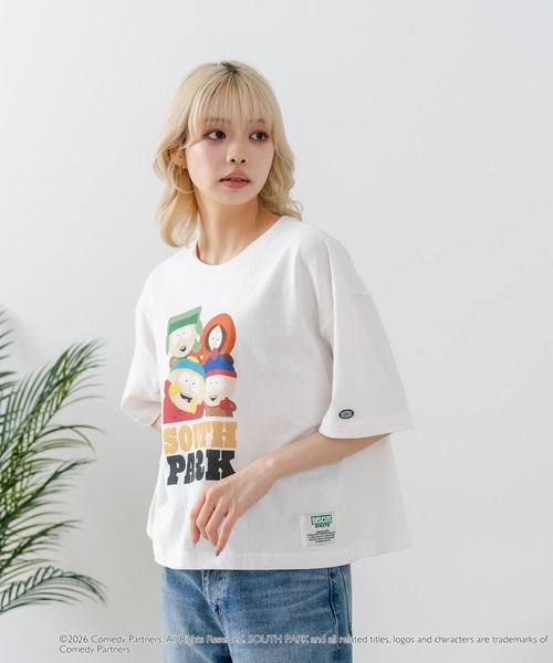 DISCUS(ディスカス)の「【DISCUS/ディスカス】【選べる丈感・サウスパーク】DISCUS×SOUTHPARK コラボTシャツ 綿100% クルーネック アニメ キャラクタープリント アメカジ ストリート(Tシャツ/カットソー・レディース・ホワイト系その他3/ブラック系その他2/ブラック系その他3/ホワイト系その他2・MEDIUM/LARGE)」の13枚目の写真