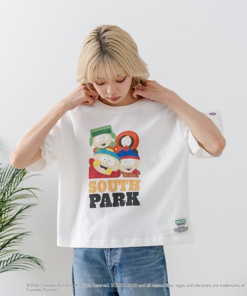 DISCUS(ディスカス)の「【DISCUS/ディスカス】【選べる丈感・サウスパーク】DISCUS×SOUTHPARK コラボTシャツ 綿100% クルーネック アニメ キャラクタープリント アメカジ ストリート(Tシャツ/カットソー・レディース・ホワイト系その他3/ブラック系その他2/ブラック系その他3/ホワイト系その他2・MEDIUM/LARGE)」の14枚目の写真
