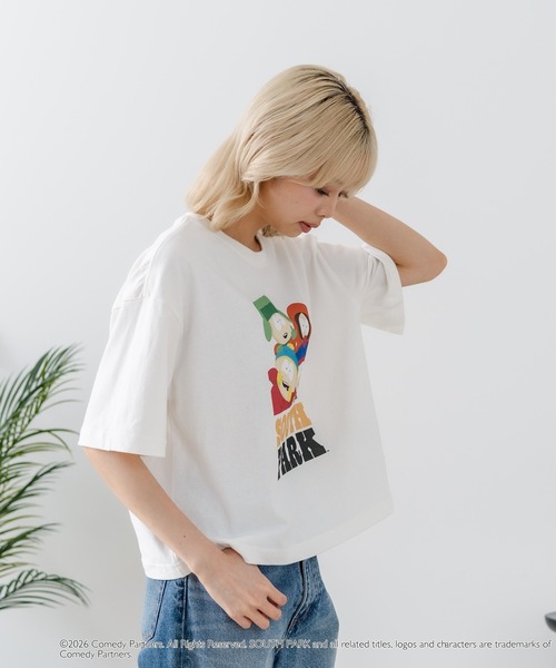 DISCUS(ディスカス)の「【DISCUS/ディスカス】【選べる丈感・サウスパーク】DISCUS×SOUTHPARK コラボTシャツ 綿100% クルーネック アニメ キャラクタープリント アメカジ ストリート(Tシャツ/カットソー・レディース・ホワイト系その他3/ブラック系その他2/ブラック系その他3/ホワイト系その他2・MEDIUM/LARGE)」の18枚目の写真