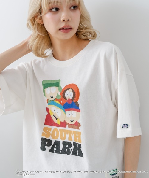 DISCUS(ディスカス)の「【DISCUS/ディスカス】【選べる丈感・サウスパーク】DISCUS×SOUTHPARK コラボTシャツ 綿100% クルーネック アニメ キャラクタープリント アメカジ ストリート(Tシャツ/カットソー・レディース・ホワイト系その他3/ブラック系その他2/ブラック系その他3/ホワイト系その他2・MEDIUM/LARGE)」の21枚目の写真