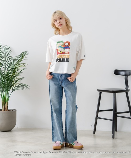 DISCUS(ディスカス)の「【DISCUS/ディスカス】【選べる丈感・サウスパーク】DISCUS×SOUTHPARK コラボTシャツ 綿100% クルーネック アニメ キャラクタープリント アメカジ ストリート(Tシャツ/カットソー・レディース・ホワイト系その他3/ブラック系その他2/ブラック系その他3/ホワイト系その他2・MEDIUM/LARGE)」の7枚目の写真